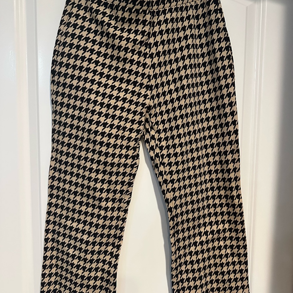 Sanctuary Black and Cream Houndstooth Pants